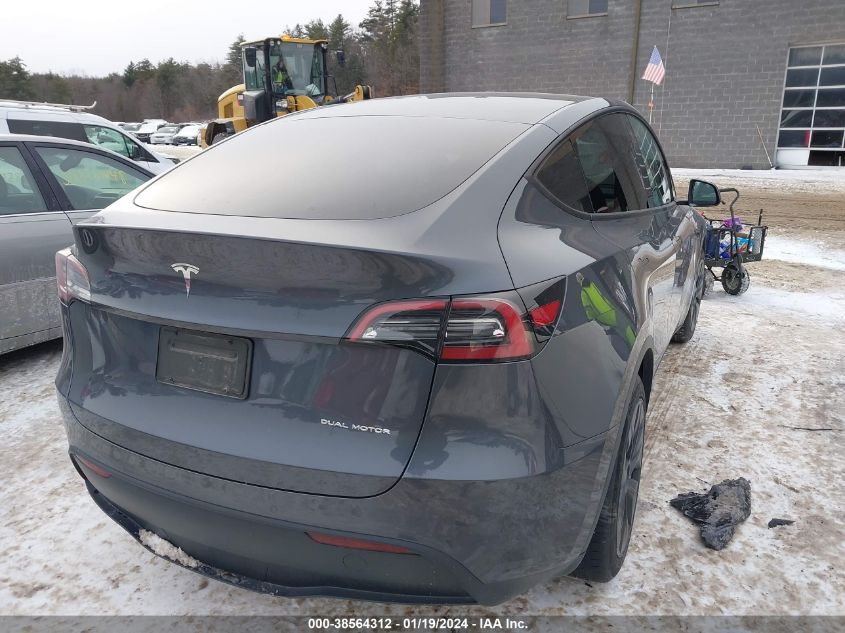 2022 TESLA MODEL Y LONG RANGE DUAL MOTOR ALL-WHEEL DRIVE - 7SAYGDEE4NA008458
