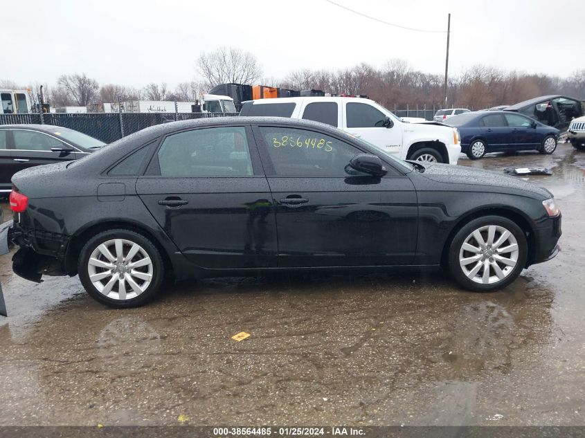 2013 AUDI A4 2.0T PREMIUM - WAUDFAFL8DN034989