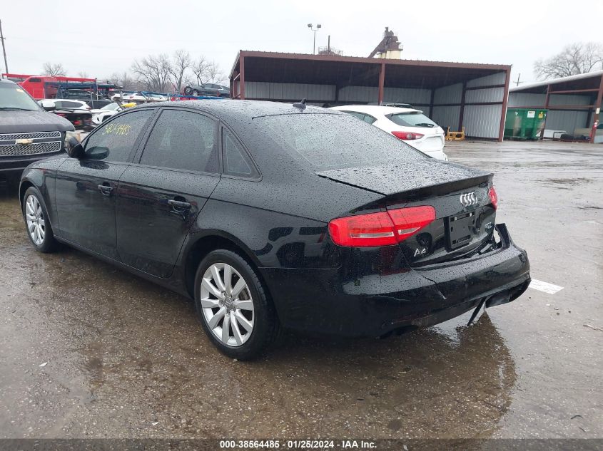 2013 AUDI A4 2.0T PREMIUM - WAUDFAFL8DN034989
