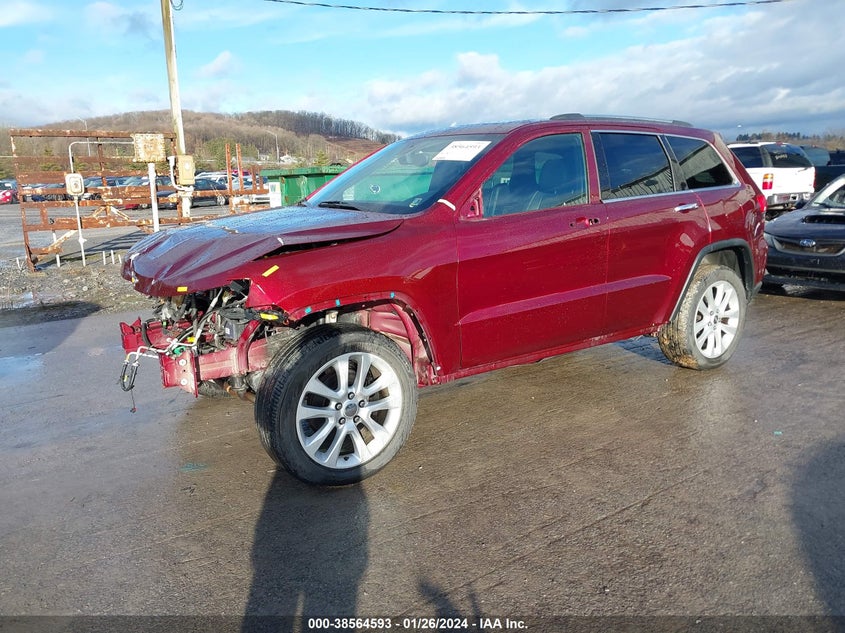 VIN 1C4RJFBG2HC849459 2017 JEEP GRAND CHEROKEE LIMITED