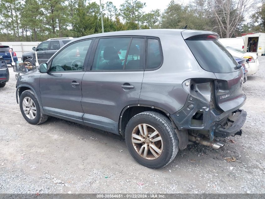 2013 VOLKSWAGEN TIGUAN S/SE/SEL - WVGAV3AX0DW614256