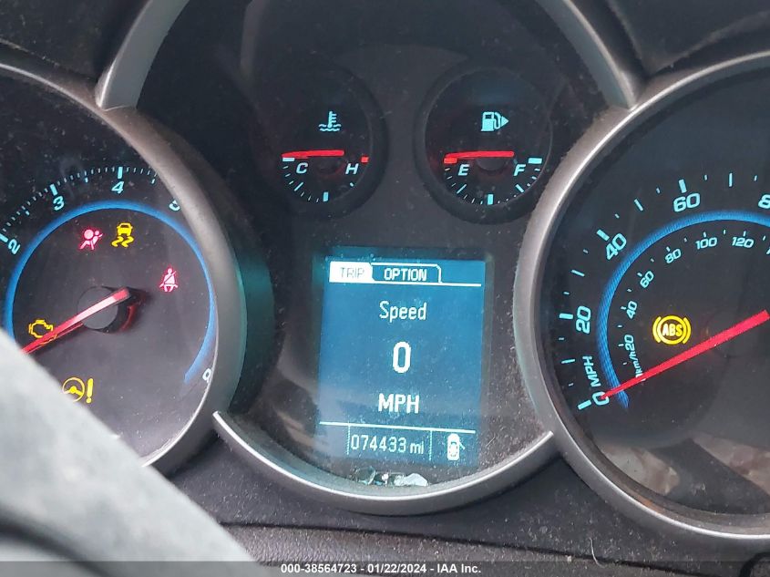 2014 CHEVROLET CRUZE 1LT AUTO - 1G1PC5SB9E7478703
