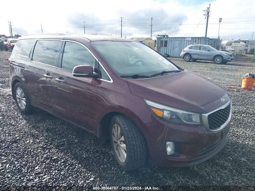 2015 KIA SEDONA EX - KNDMC5C14F6026231