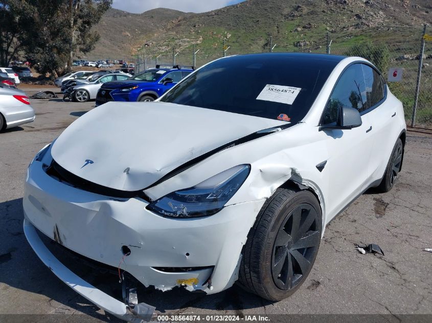 2022 TESLA MODEL Y - 7SAYGDEE8NF346593