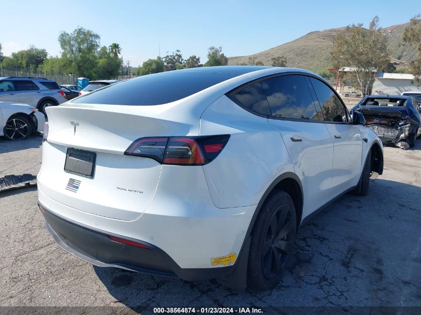2022 TESLA MODEL Y - 7SAYGDEE8NF346593