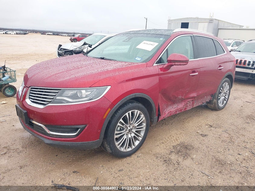 VIN 2LMPJ8LR1HBL53216 2017 LINCOLN MKX RESERVE