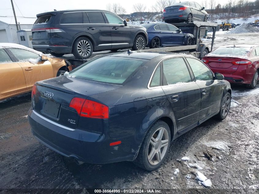 WAUDF78E28A077447 | 2008 AUDI A4