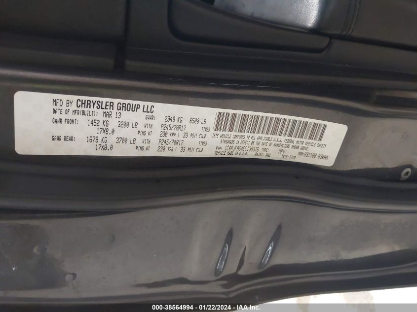 2014 JEEP GRAND CHEROKEE LAREDO - 1C4RJFAG4EC135376