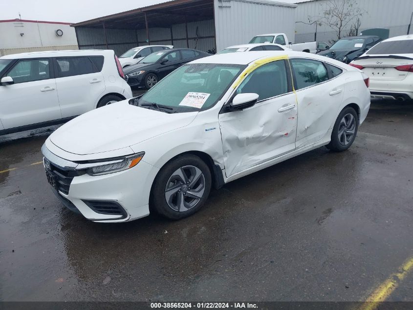 2019 HONDA INSIGHT EX - 19XZE4F58KE028285