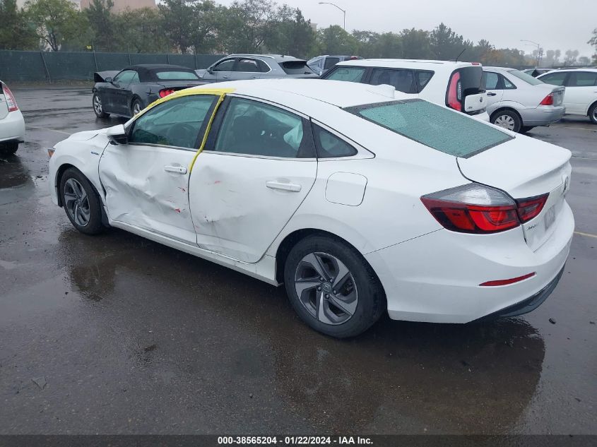 2019 HONDA INSIGHT EX - 19XZE4F58KE028285
