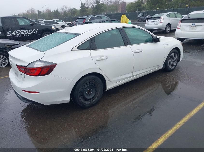 2019 HONDA INSIGHT EX - 19XZE4F58KE028285