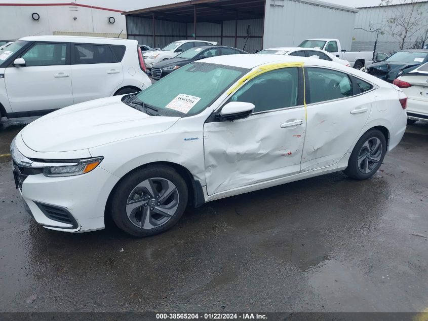 2019 HONDA INSIGHT EX - 19XZE4F58KE028285