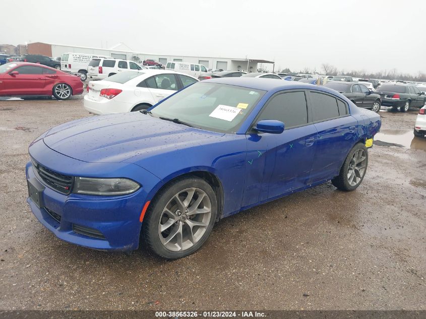 VIN 2C3CDXBG1NH110969 2022 DODGE CHARGER SXT RWD