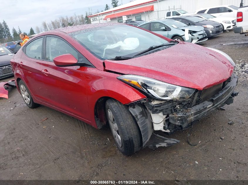 2016 HYUNDAI ELANTRA SE/SPORT/LIMITED - 5NPDH4AE1GH715071