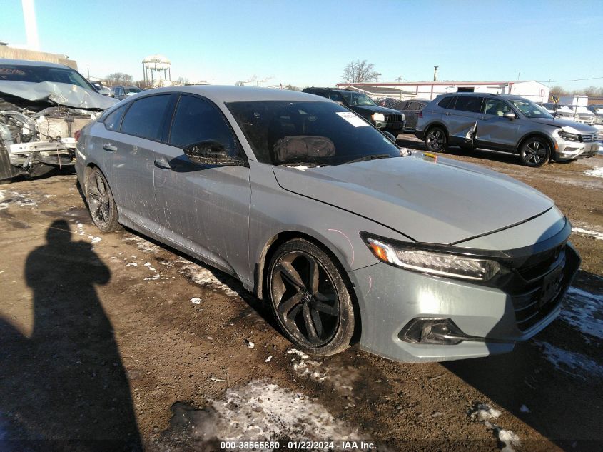 2021 HONDA ACCORD SPORT - 1HGCV1F38MA036641