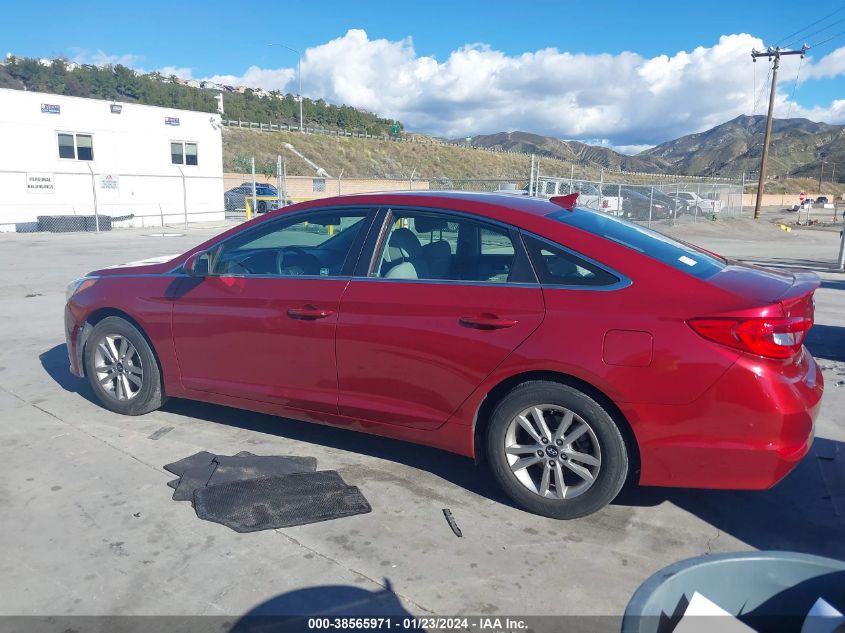 2015 HYUNDAI SONATA SE - 5NPE24AF7FH259168