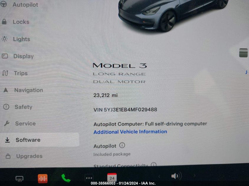 2021 TESLA MODEL 3 LONG RANGE DUAL MOTOR ALL-WHEEL DRIVE - 5YJ3E1EB4MF029488