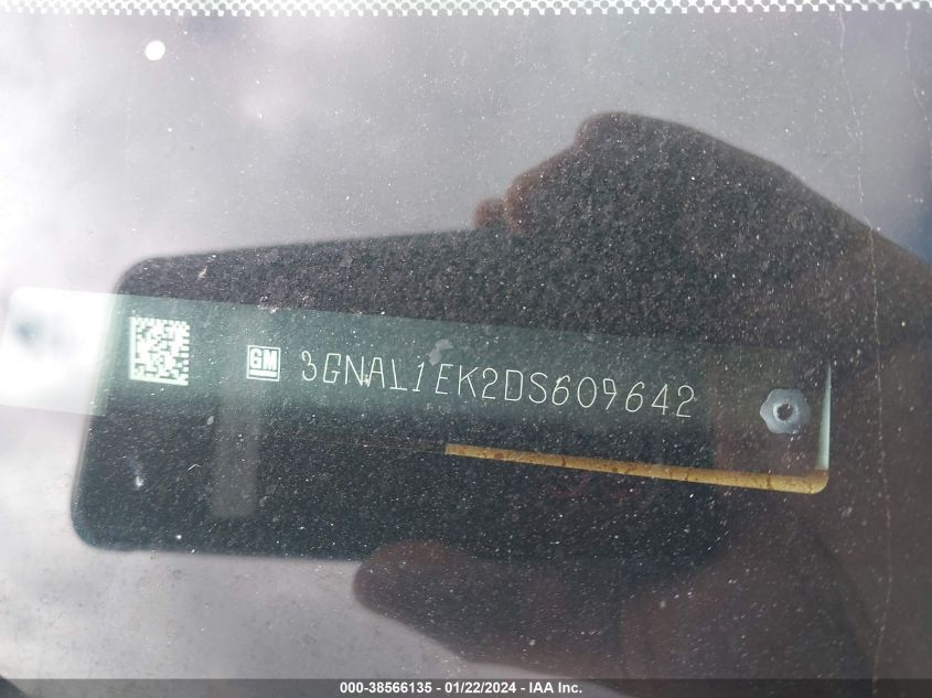 2013 CHEVROLET CAPTIVA SPORT 1LS 3GNAL1EK2DS609642