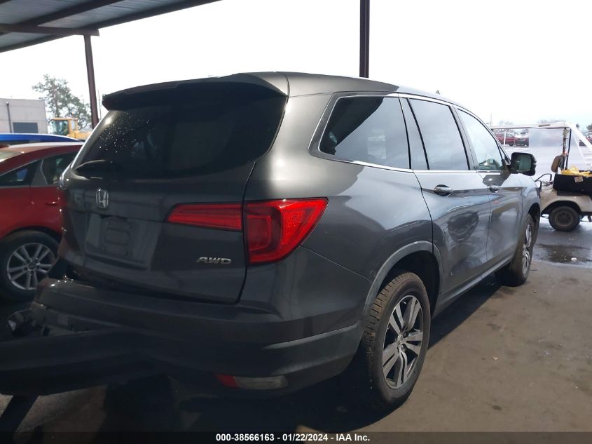 2018 HONDA PILOT EXL - 5FNYF6H58JB028829