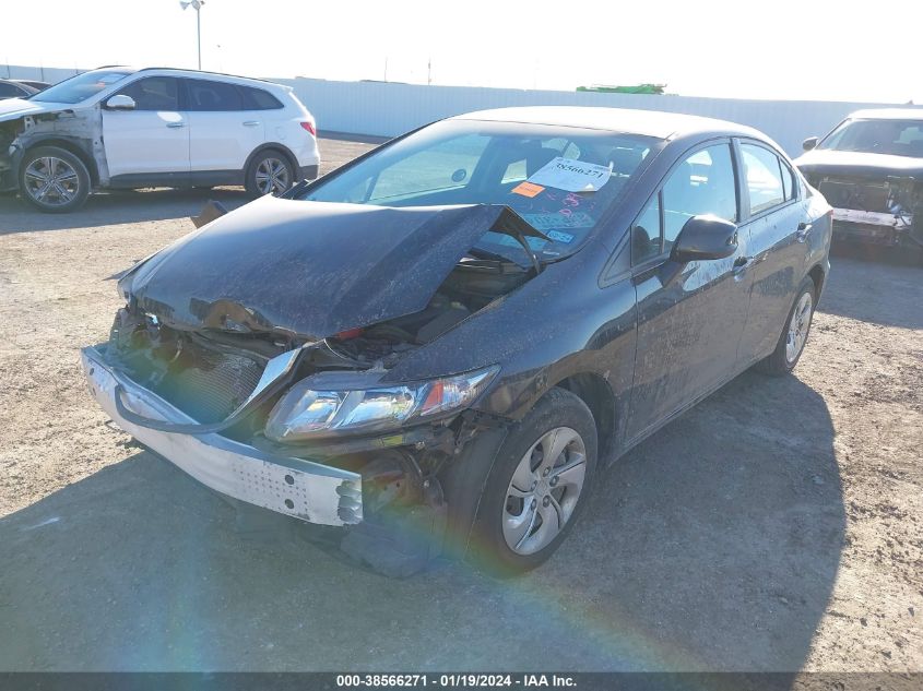 2013 HONDA CIVIC LX - 19XFB2F54DE242600