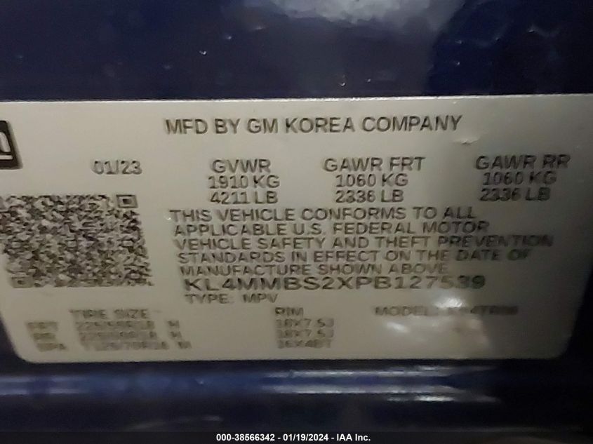 2023 BUICK ENCORE GX PREFERRED - KL4MMBS2XPB127539