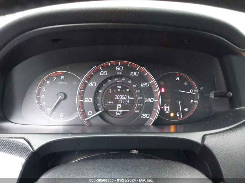 2013 HONDA ACCORD EX-L - 1HGCT1B8XDA008654