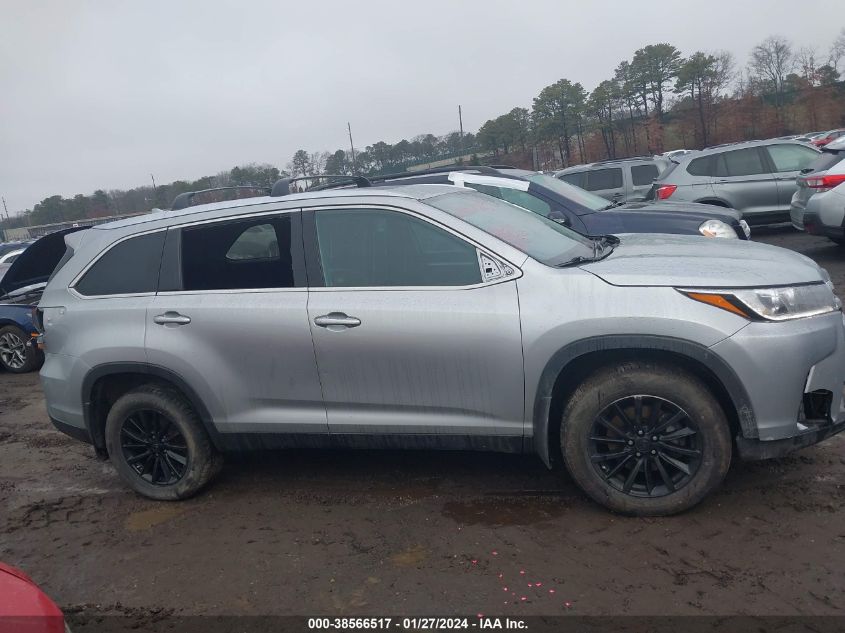 2019 TOYOTA HIGHLANDER SE/XLE - 5TDJZRFHXKS599159