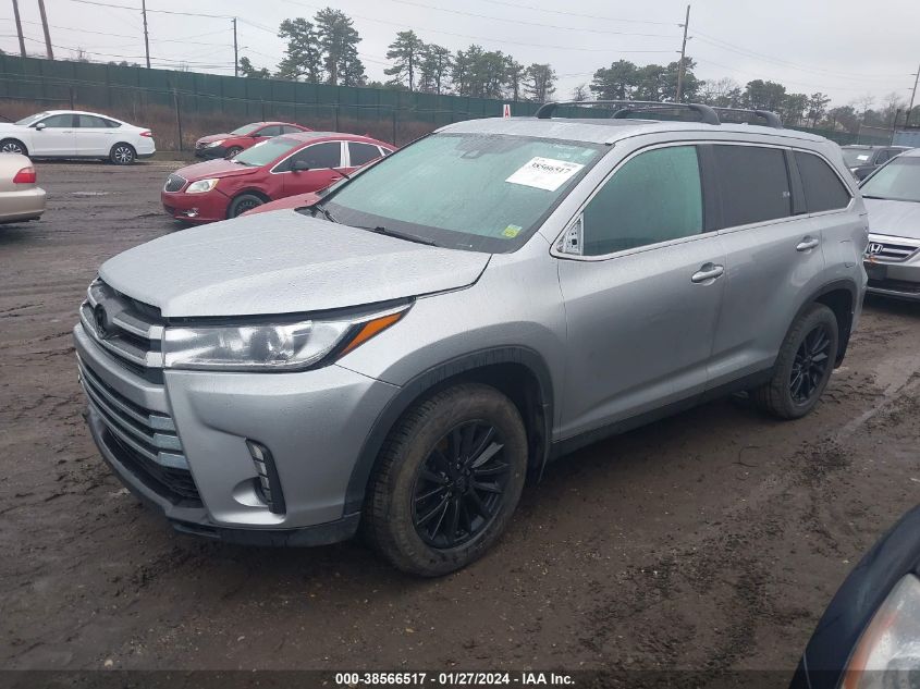 2019 TOYOTA HIGHLANDER SE/XLE - 5TDJZRFHXKS599159