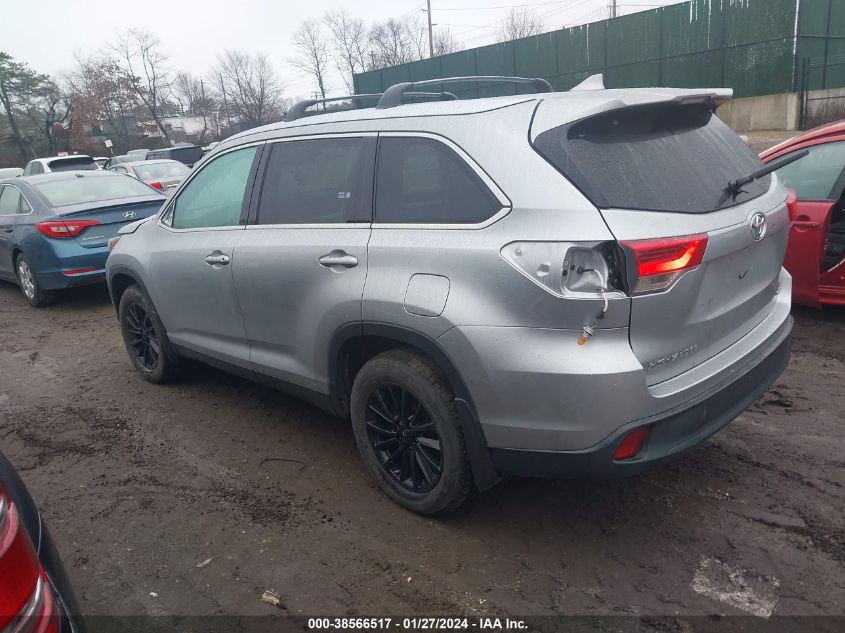 2019 TOYOTA HIGHLANDER SE/XLE - 5TDJZRFHXKS599159