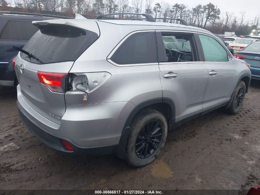 2019 TOYOTA HIGHLANDER SE/XLE - 5TDJZRFHXKS599159