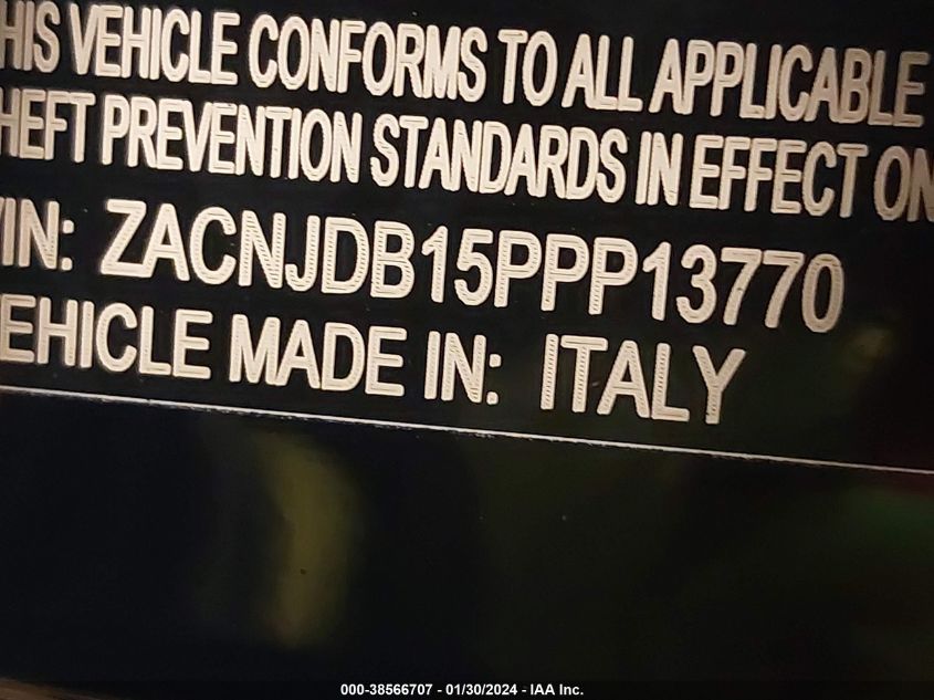 2023 JEEP RENEGADE LATITUDE - ZACNJDB15PPP13770