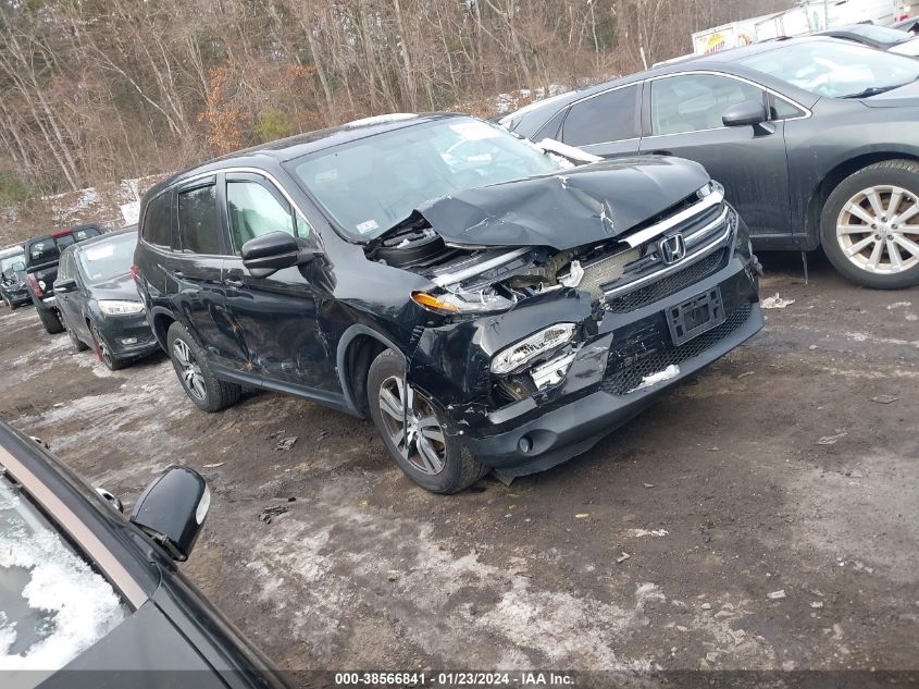 Lot #2525407046 2017 HONDA PILOT EX-L salvage car