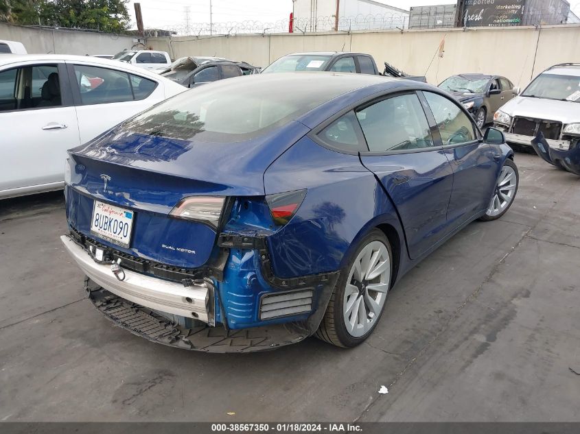 2021 TESLA MODEL 3 LONG RANGE DUAL MOTOR ALL-WHEEL DRIVE - 5YJ3E1EB3MF868497