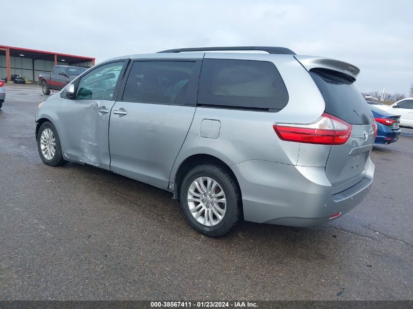 2015 TOYOTA SIENNA XLE/LIMITED - 5TDYK3DC9FS619544