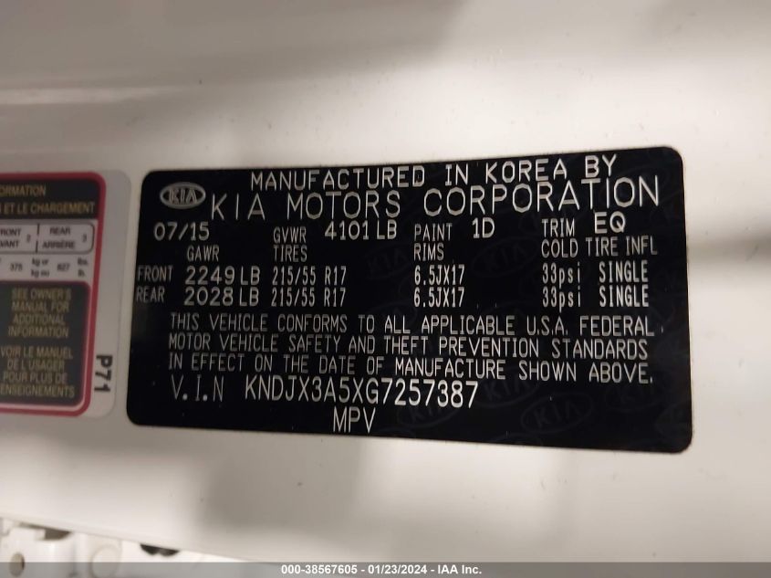 2016 KIA SOUL ! - KNDJX3A5XG7257387