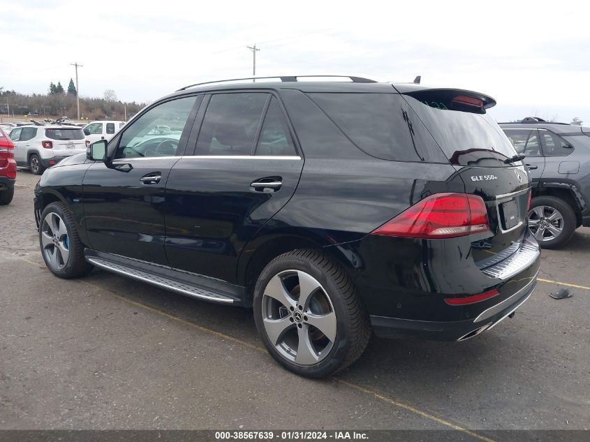 2017 MERCEDES-BENZ GLE 550E 4MATIC 4JGDA6DB9HA986899