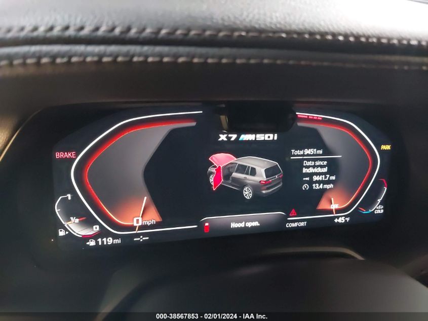 2022 BMW X7 M50I - 5UXCX6C04N9M10518