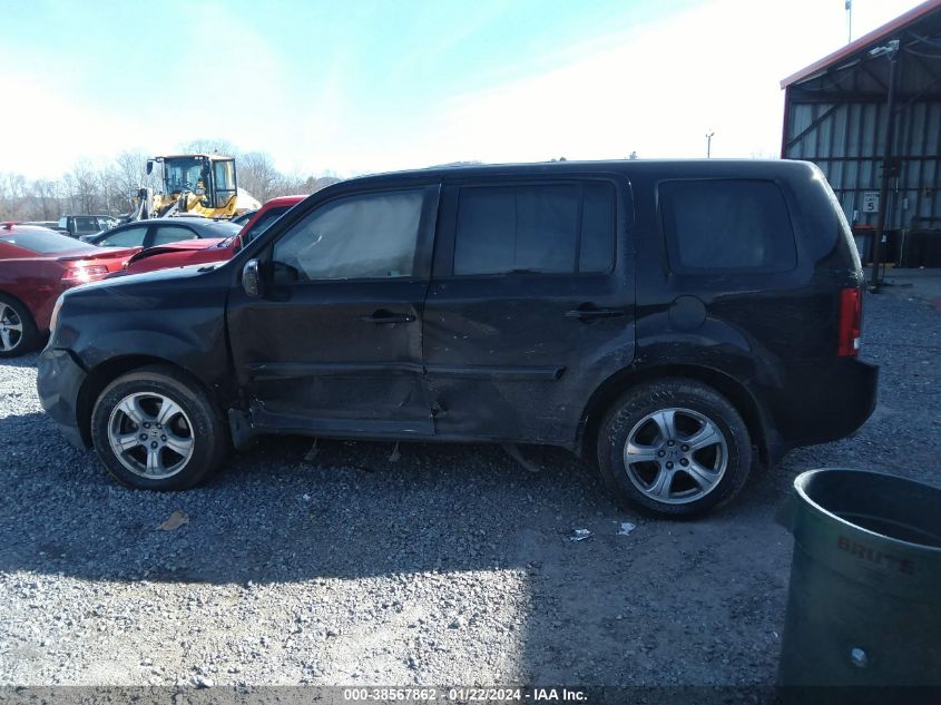 2013 HONDA PILOT EXLN - 5FNYF4H71DB013423