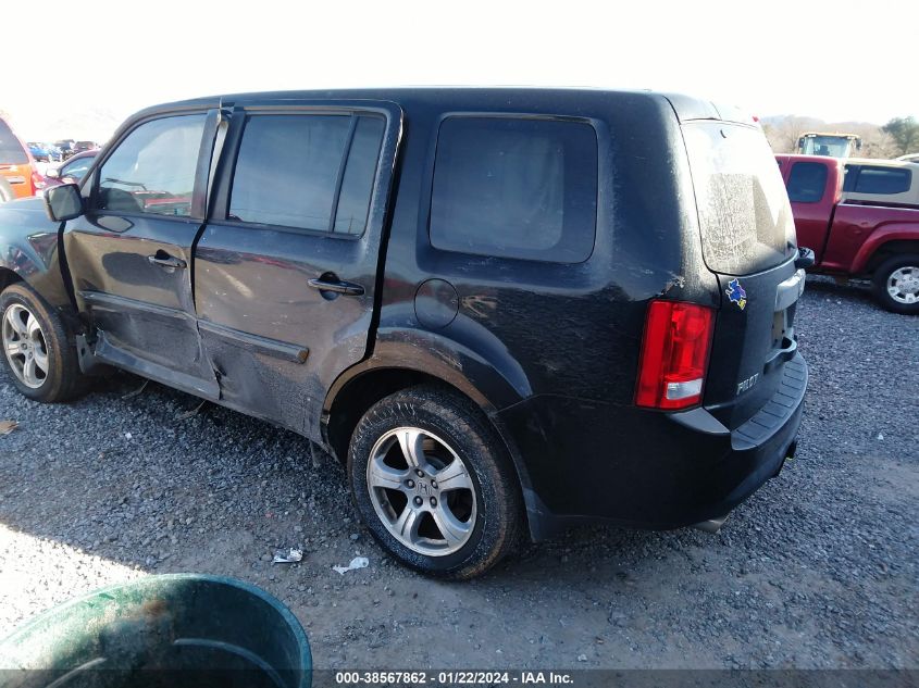 2013 HONDA PILOT EXLN - 5FNYF4H71DB013423
