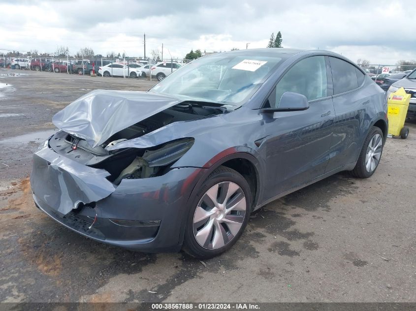 2023 TESLA MODEL Y AWD/LONG RANGE DUAL MOTOR ALL-WHEEL DRIVE - 7SAYGDEE0PA180456