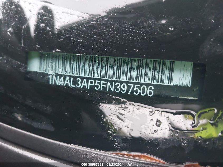 2015 NISSAN ALTIMA 2.5 S - 1N4AL3AP5FN397506