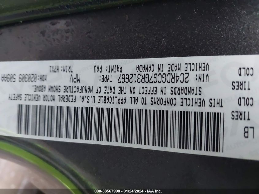 2016 DODGE GRAND CARAVAN SXT - 2C4RDGCG7GR312667