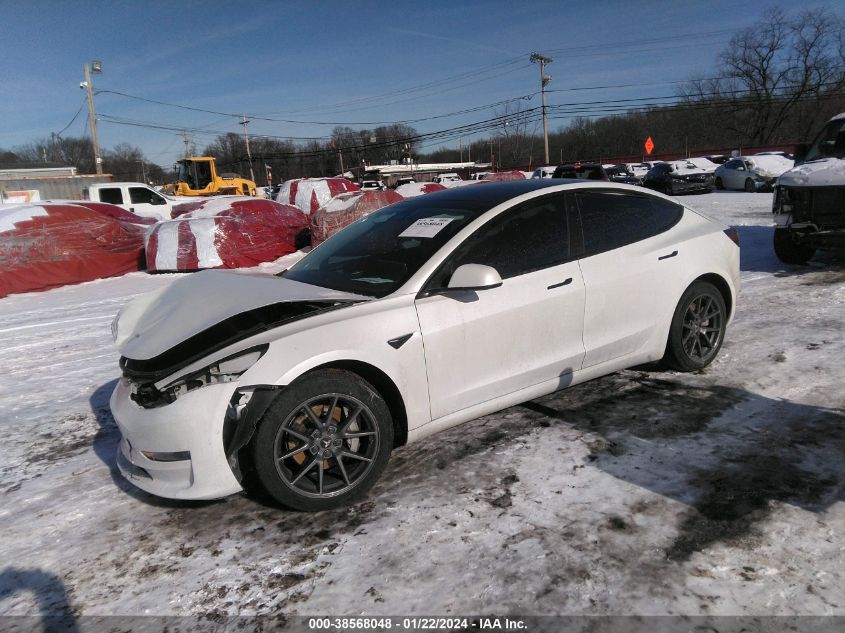 2021 TESLA MODEL 3 LONG RANGE DUAL MOTOR ALL-WHEEL DRIVE - 5YJ3E1EB6MF044851