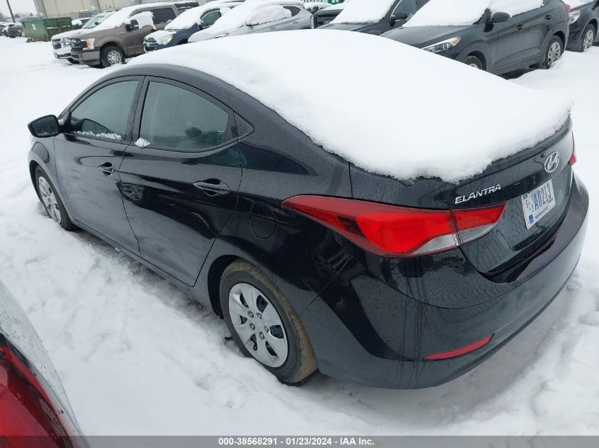 2016 HYUNDAI ELANTRA SE/SPORT/LIMITED - 5NPDH4AE7GH681380