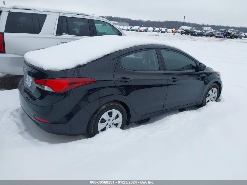 2016 HYUNDAI ELANTRA SE/SPORT/LIMITED - 5NPDH4AE7GH681380