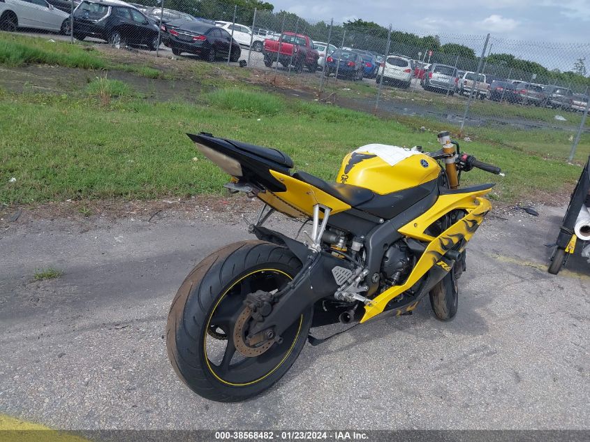 2008 YAMAHA YZFR6 - JYARJ16E98A001579