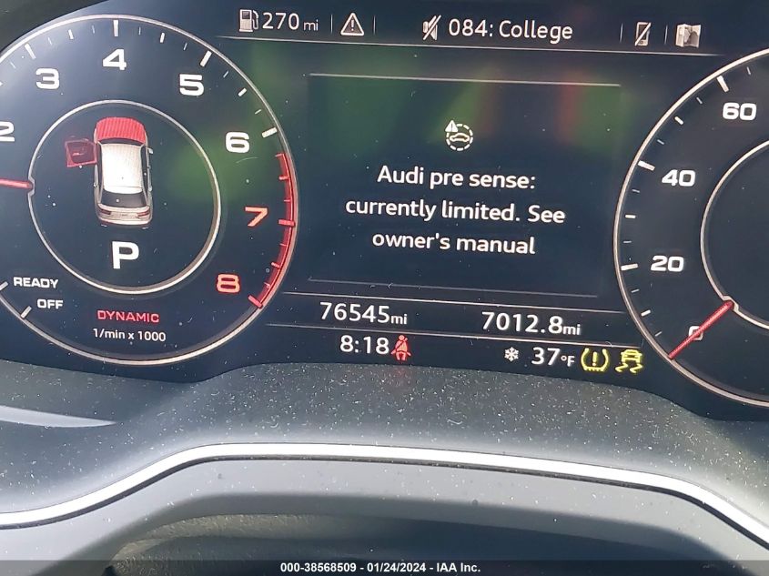 2018 AUDI Q7 3.0T PREMIUM - WA1VAAF73JD024018