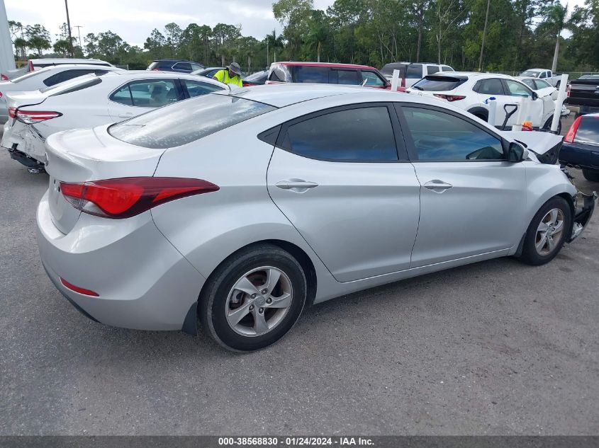 2015 HYUNDAI ELANTRA SE - 5NPDH4AE5FH610340