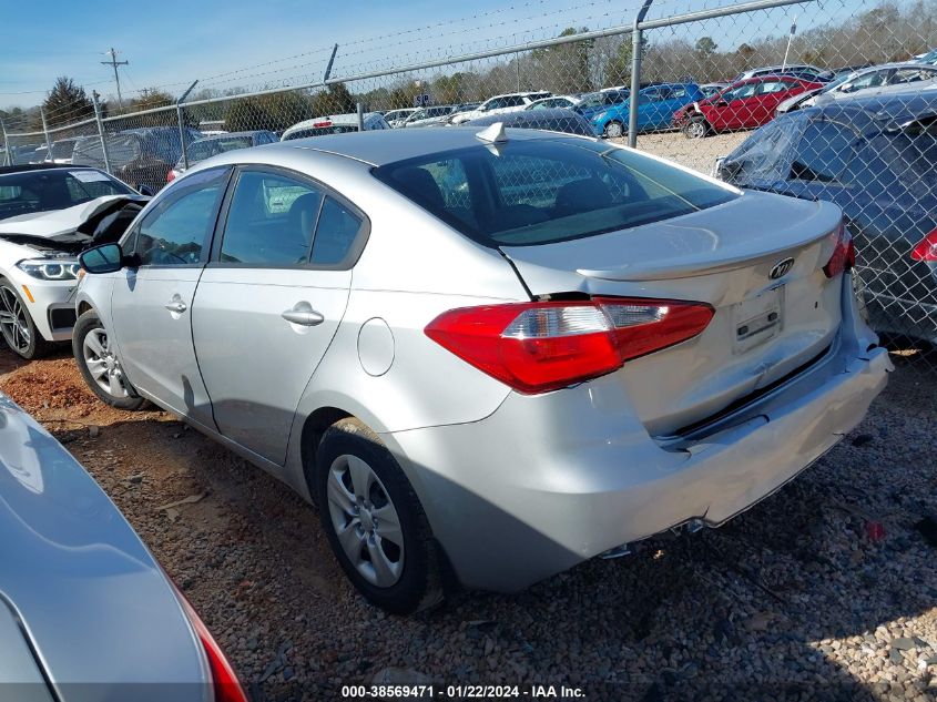 2015 KIA FORTE LX - KNAFK4A67F5276201
