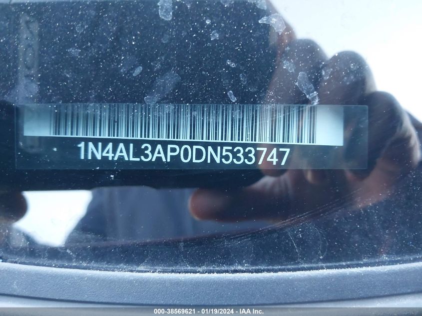 2013 NISSAN ALTIMA 2.5 S - 1N4AL3AP0DN533747